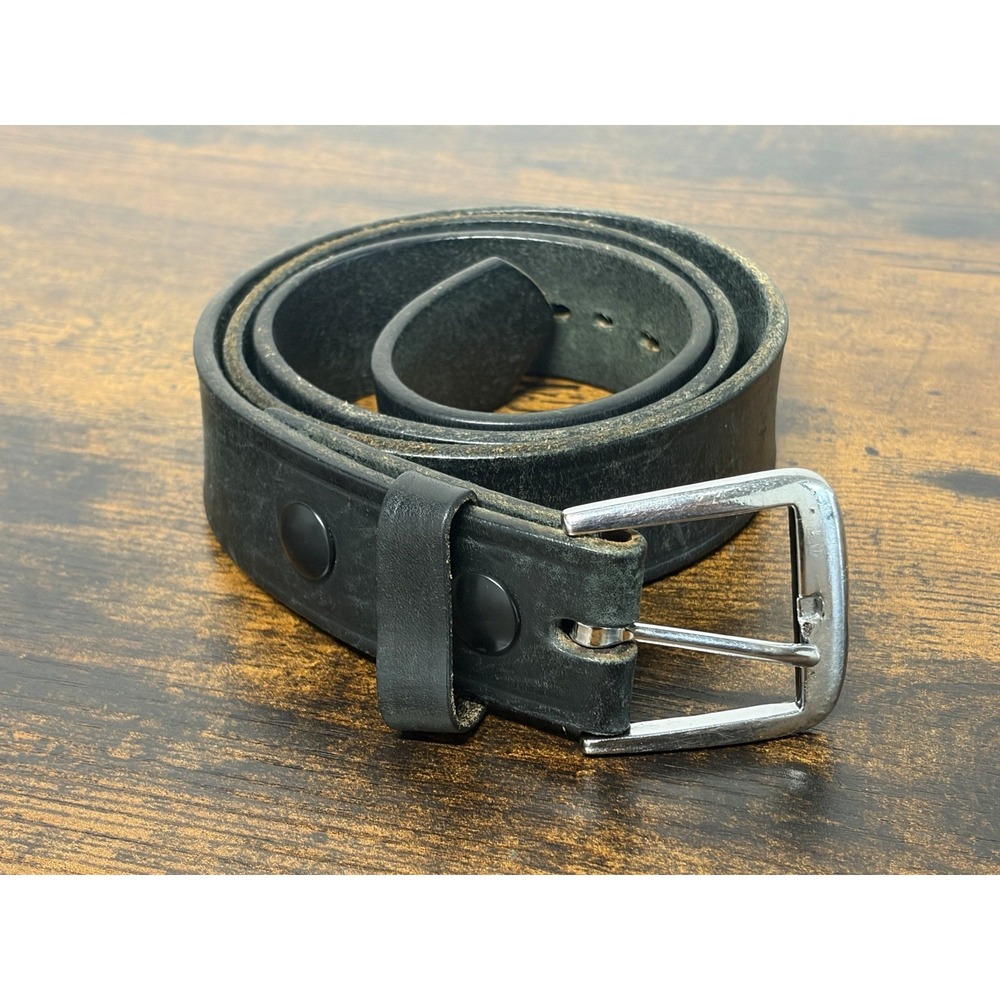 Boston Leather Off-Duty Belt 1.5 inch Wide Black  Size 36 USA Made Men's Belt